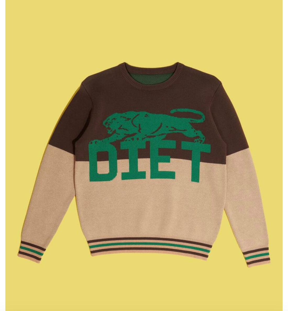 Diet Starts Monday Panther Knit Sweater