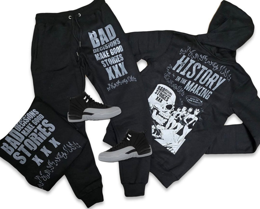 Retro Label Bad Decisions Jogging Suit