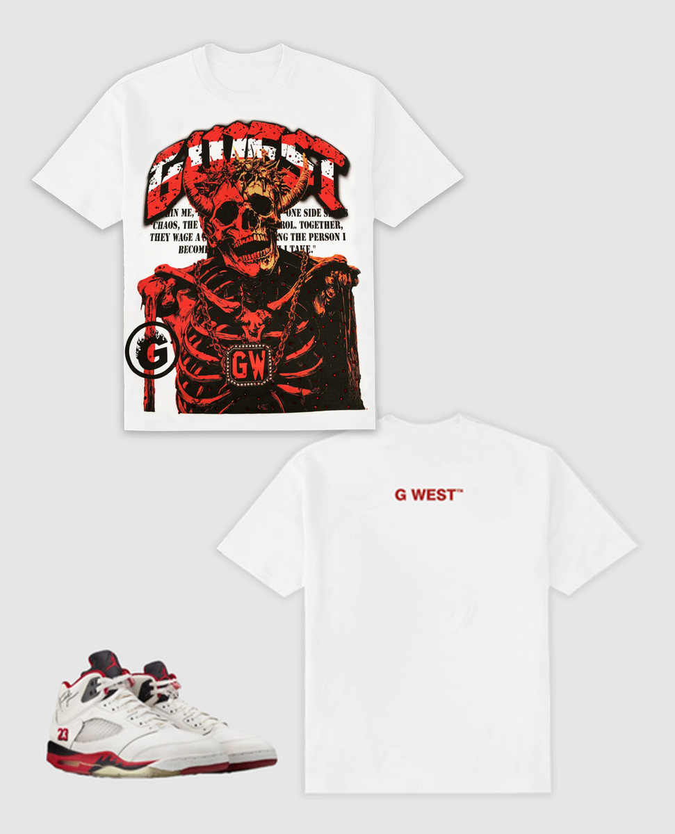 G WEST RHINESTONE DRESSED TO KILL TEE (RHJMTFG9198)