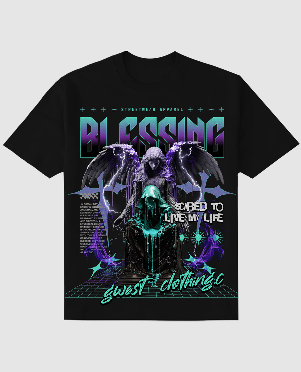 G WEST RHINESTONES BLESSING TEE (GWJMTFG9287