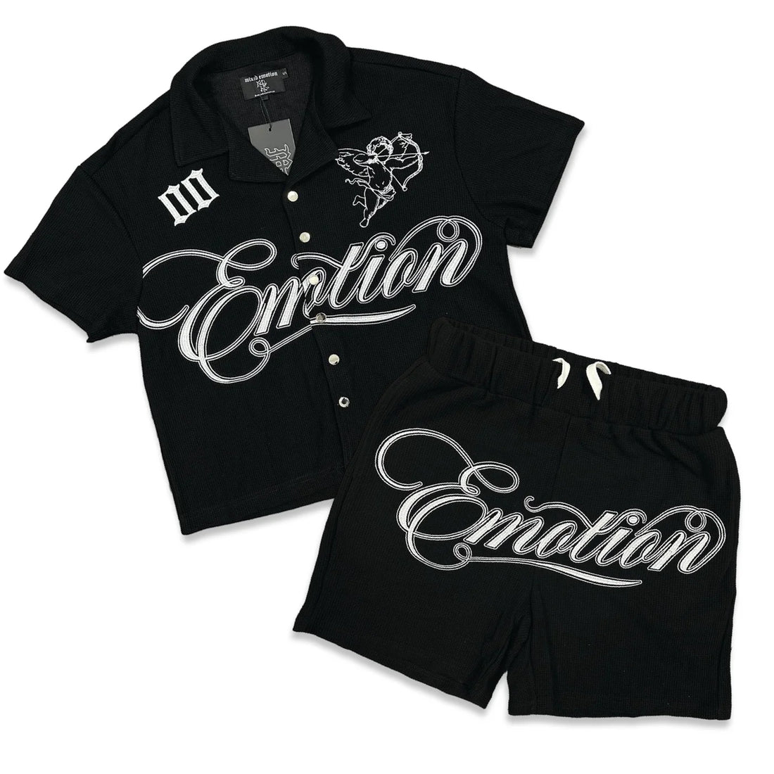 MIXED EMOTION “SIGNATURE” BLACK SHORT SET