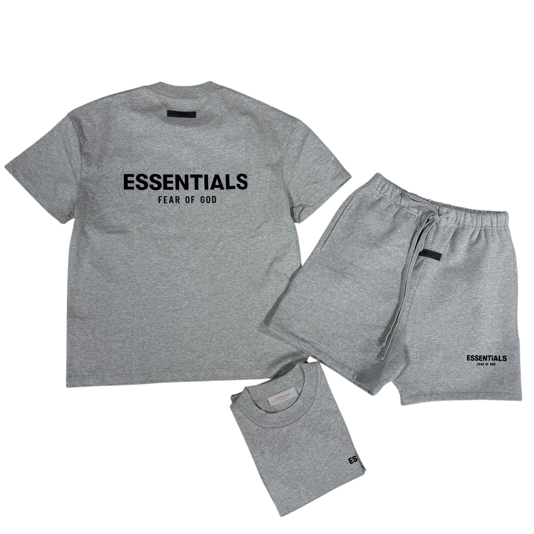 FEAR OF GOD ESSENTIALS SHORT SET DARK OATMEAL