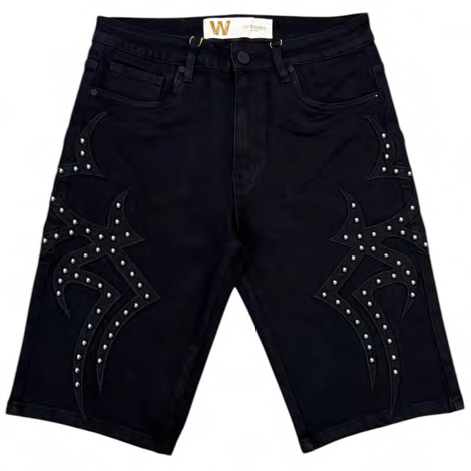 W by WAIMEA BLACK SHORT (M7528D-JB)