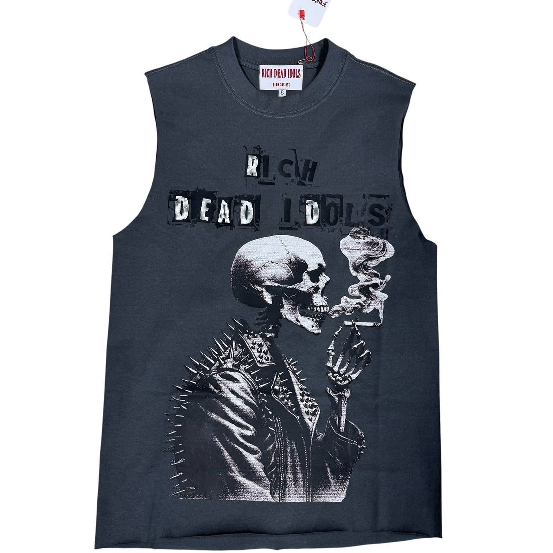 RICH DEAD IDOLS SKELETON CUT OFF TSHIRT