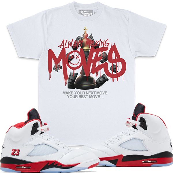 MILLION DOLLAR MOTIVE Always Making Moves - White T-Shirts (Always Making Moves - White T-Shirts)