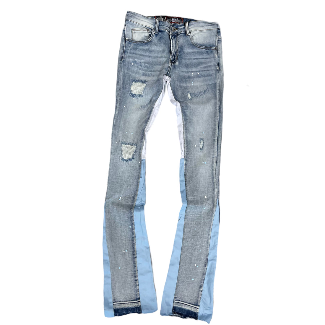 Denim City Stacked Flare LT Blue DNM-S700