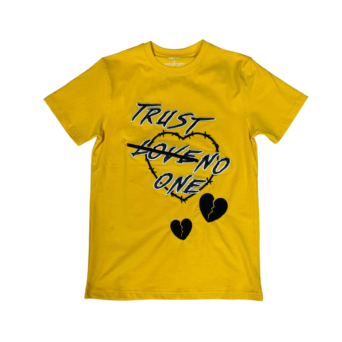 Focus Heartless No Love Tee Yellow