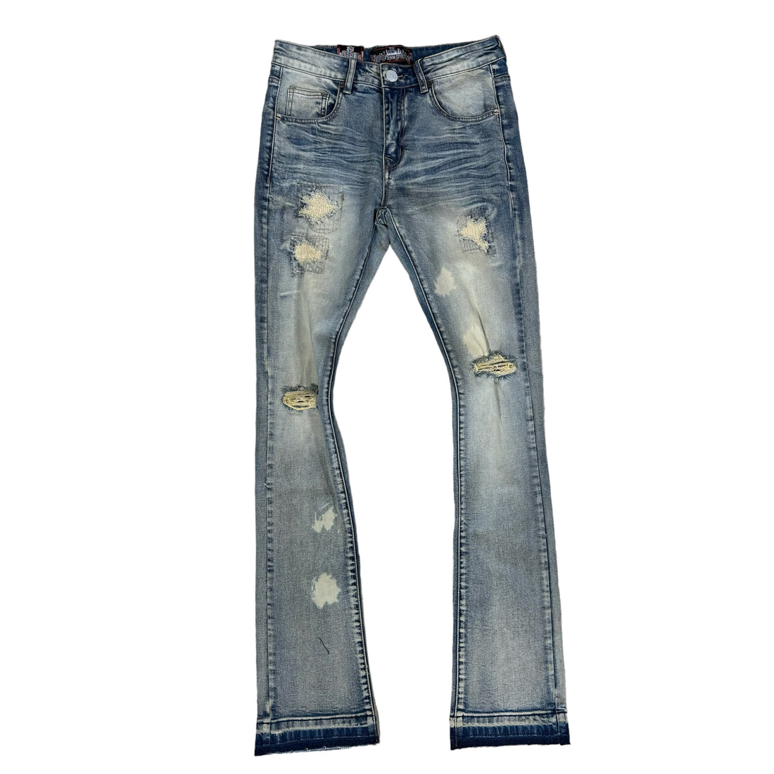 Denim City Stacked Flare Bleached Vintage DNM-001