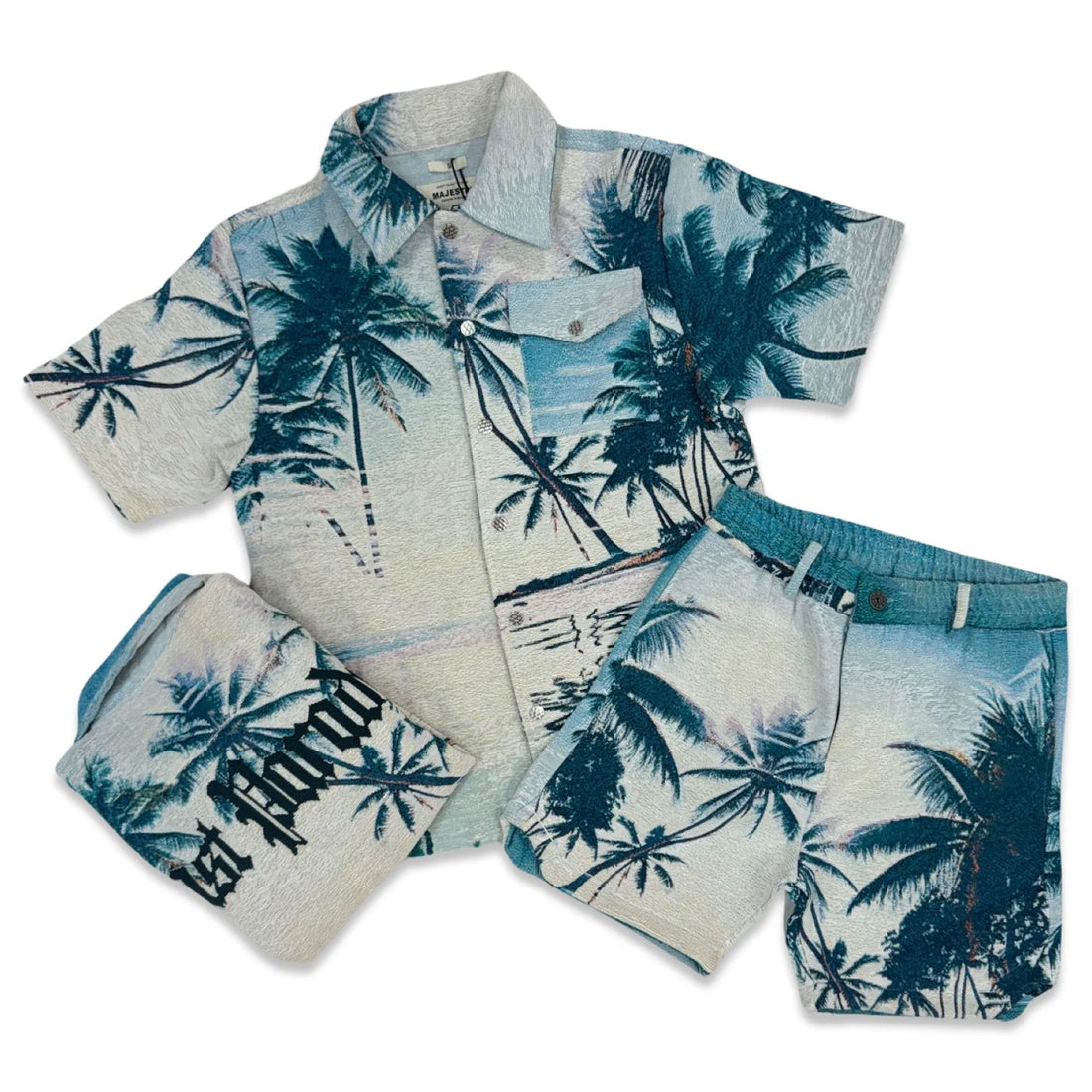 MAJESTIK BLUE PARADISE LOST SHORT SET
