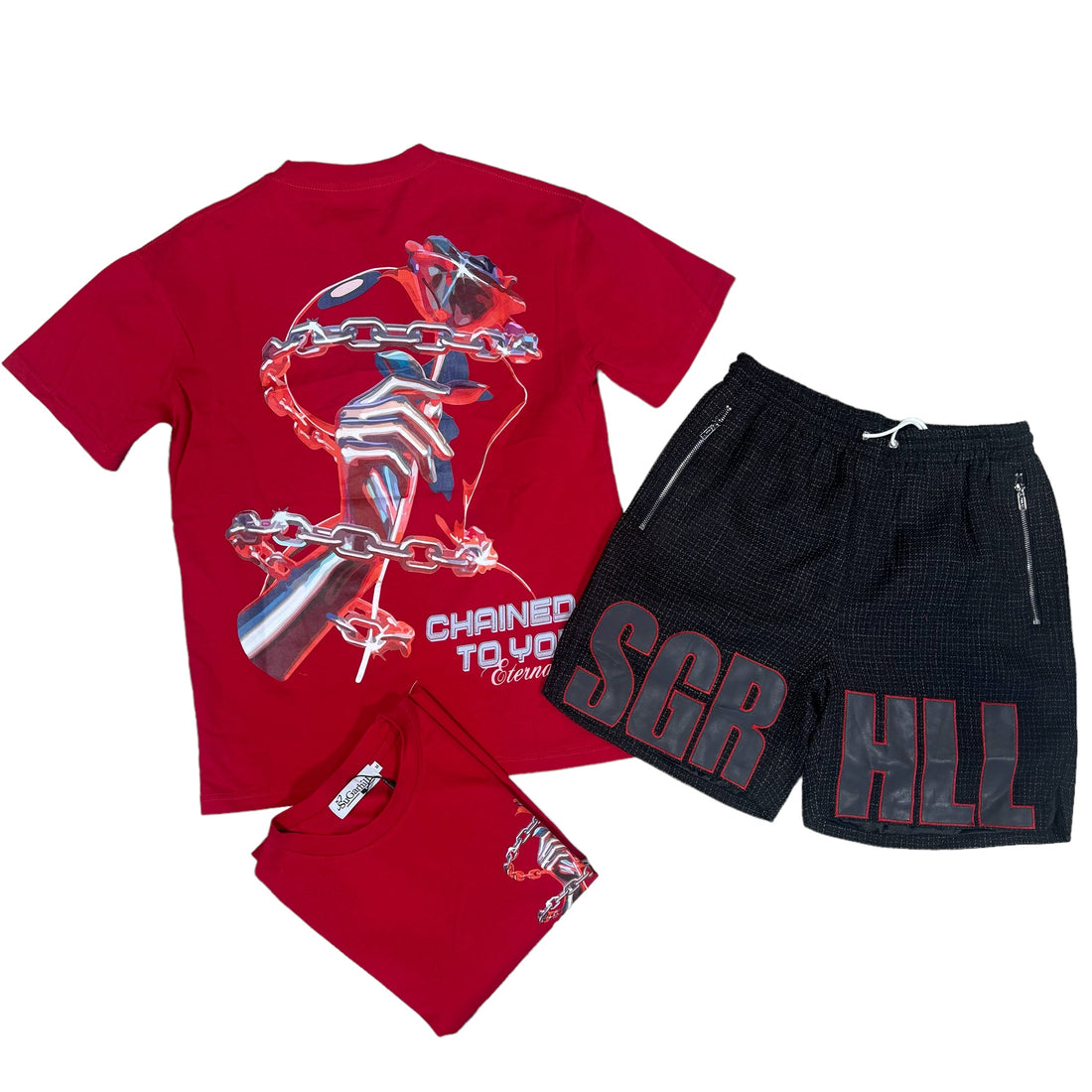 SUGARHILL “CHAINED TO YOU” KNIT SHORT SET