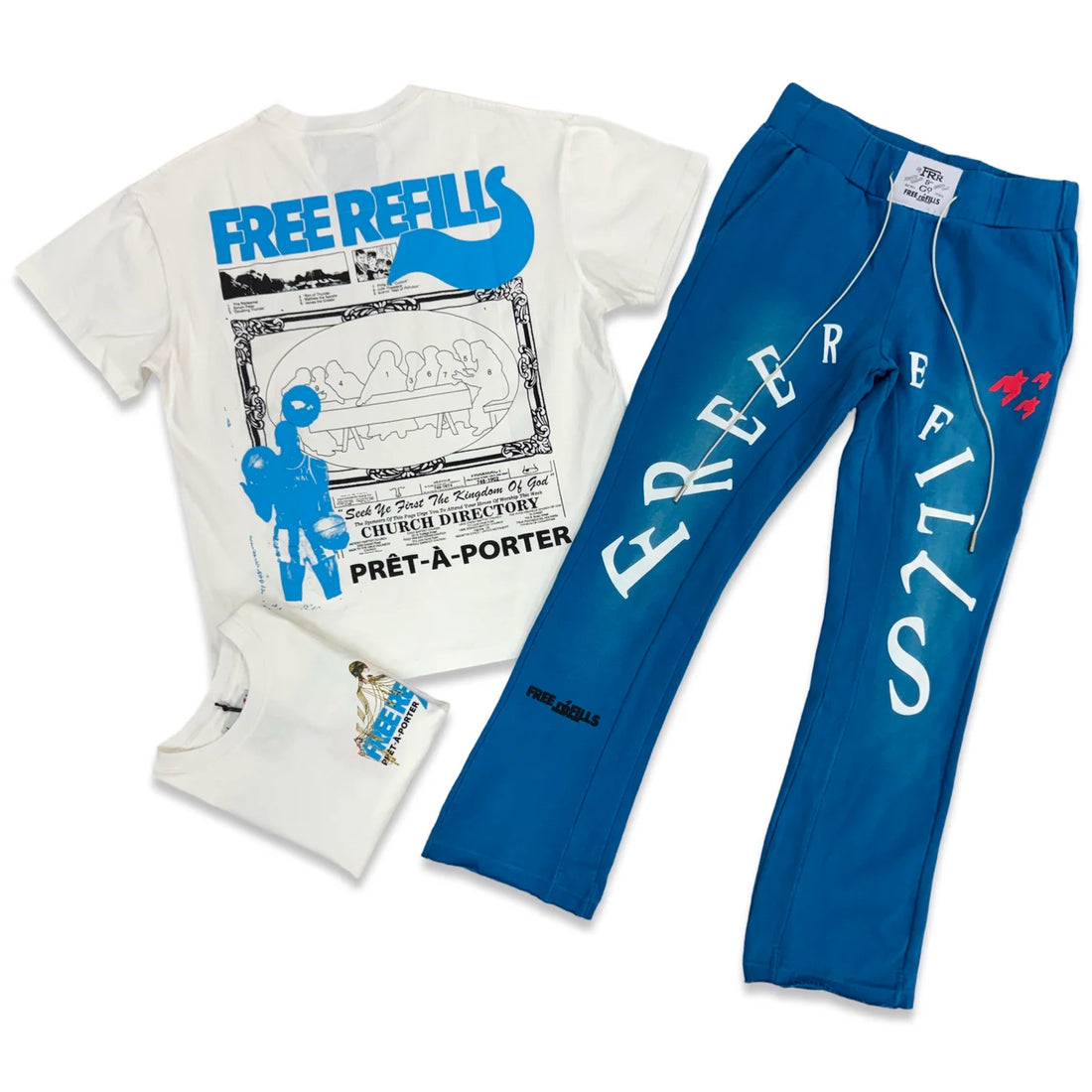 FREE REFILLS “DIRECTORY” TEE JOGGING SET