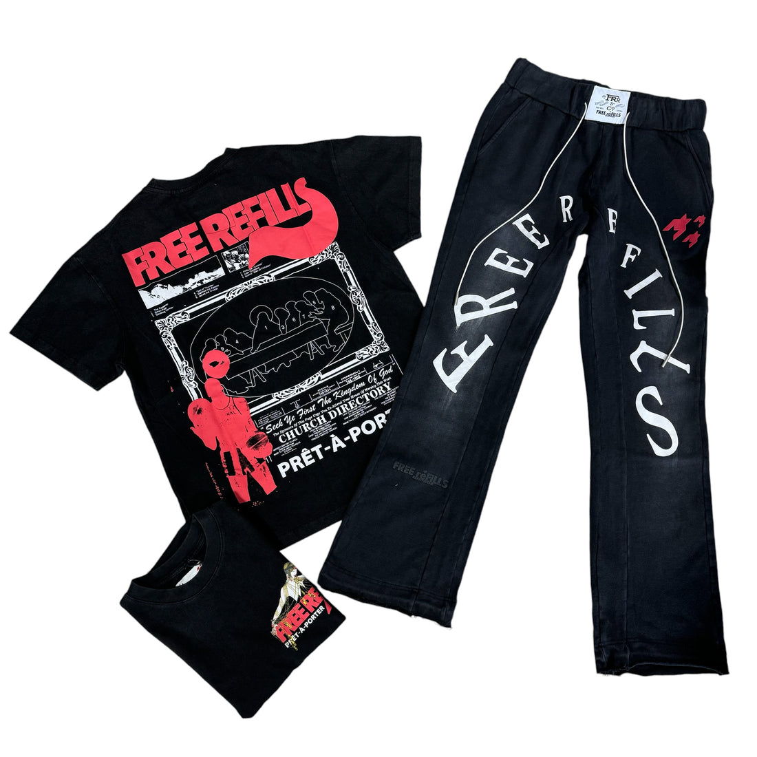 FREE REFILLS “LAST SUPPER ” TEE JOGGING SET