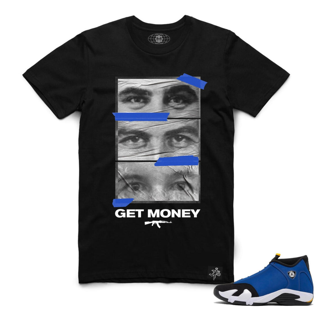 Hasta Muerte AJ14 Get Money Eyes Tee