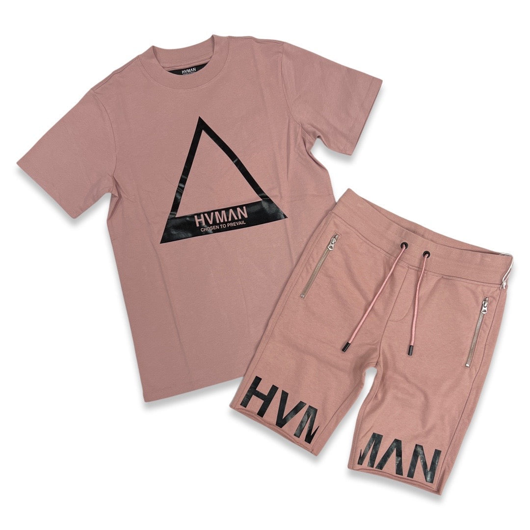Hvman Prevail Sweat Short Set (Dusty Pink)
