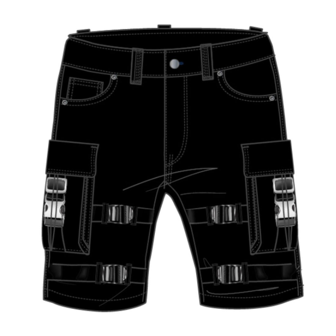 Preme Cargo Black Shorts