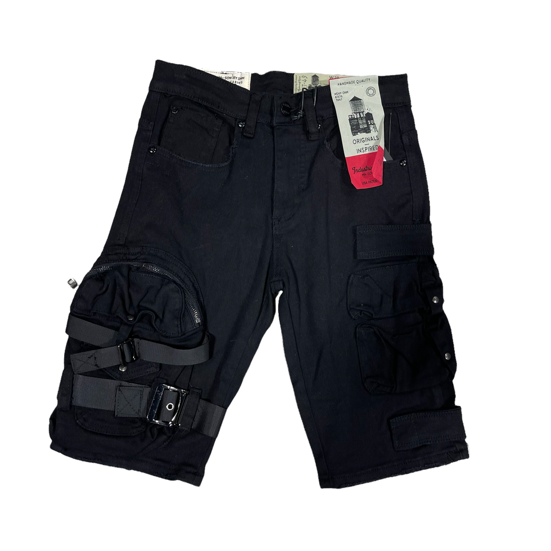 Industrial Indigo Cargo Shorts WB-273