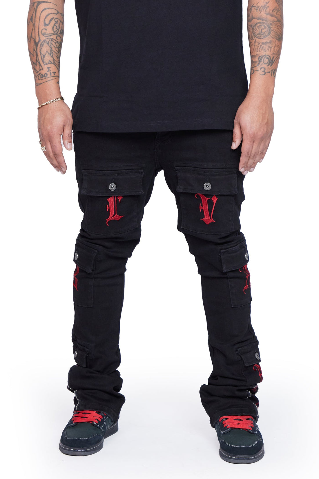 VALABASAS STACKED "AXEL" BLACK Jeans
