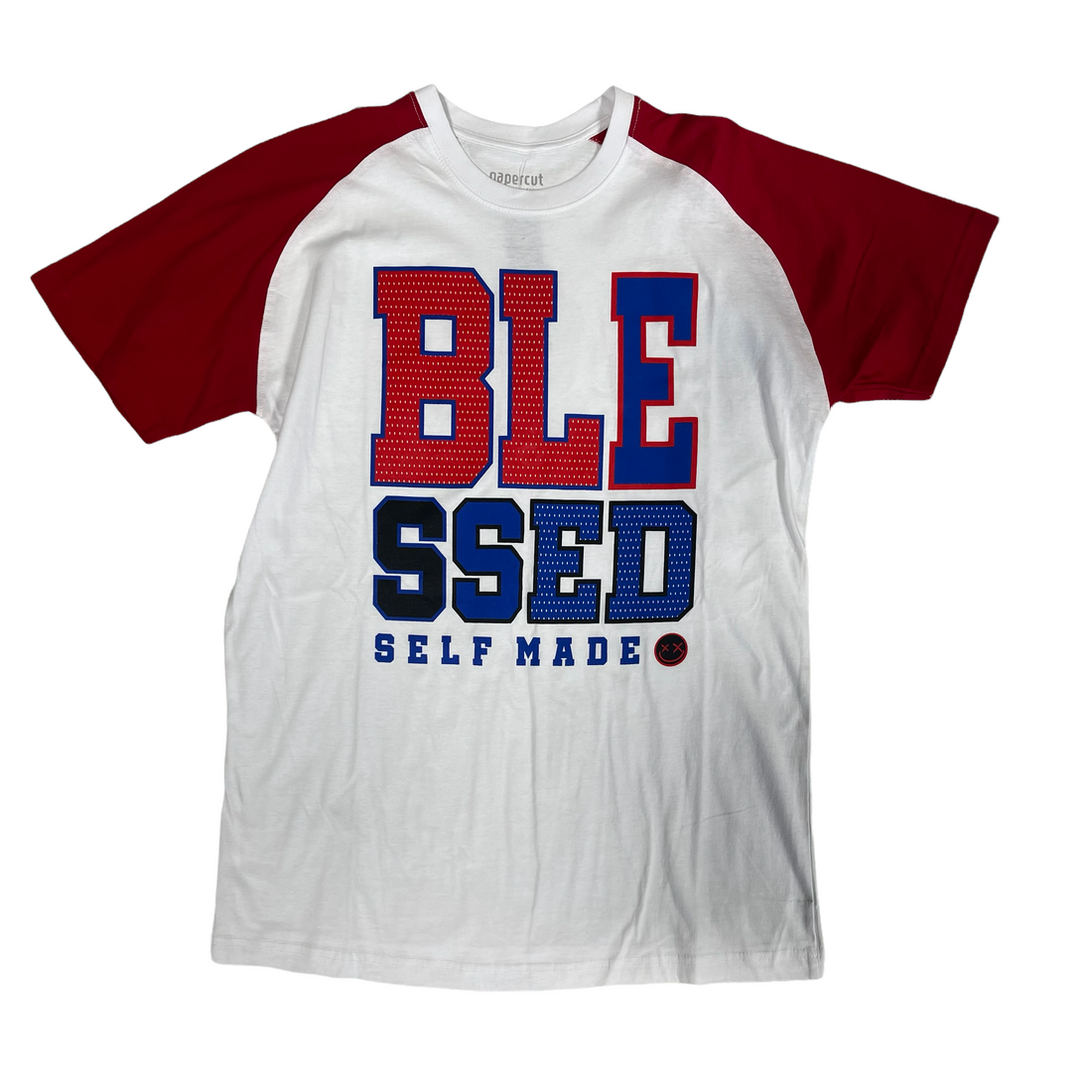 Papercut Tee Blessed White
