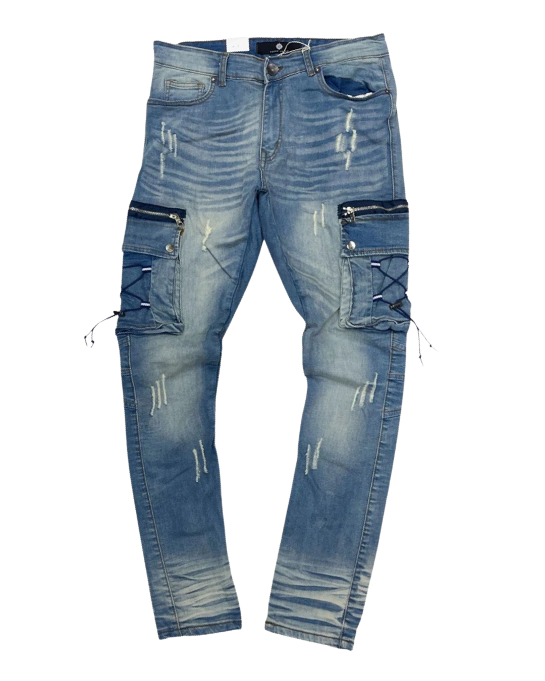 Focus Blue Cargo Jeans (3309)