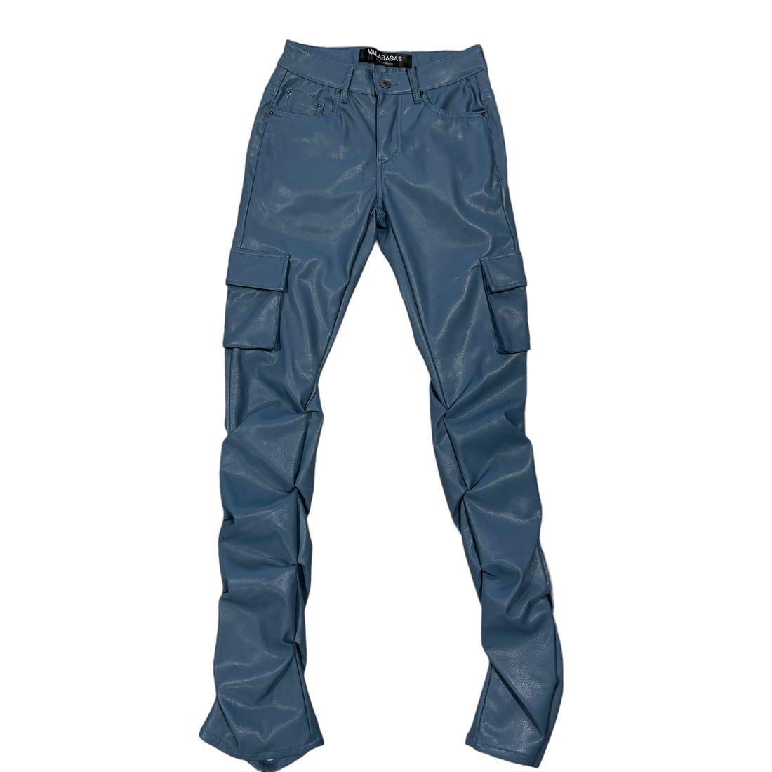 VALABASAS “KNIGHT” BLUE LEATHER JEANS