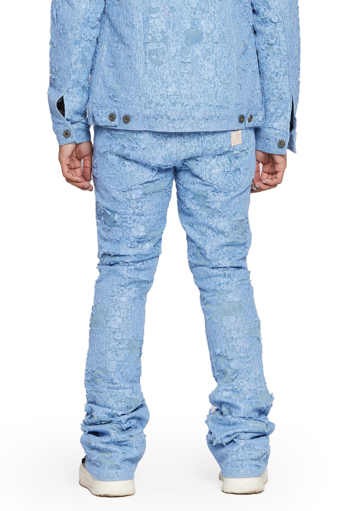 VALABASAS STACKED "BLUE MOON" LIGHT SKY Jeans