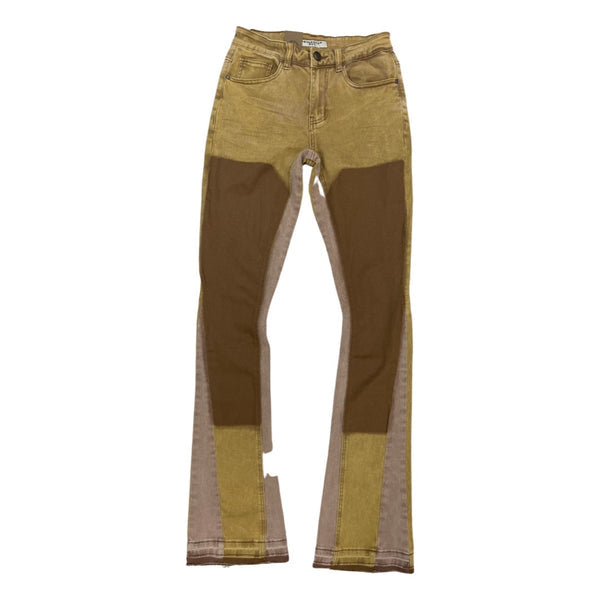 REELISTIK MUSTARD STACKED JEANS (RST4146-3)