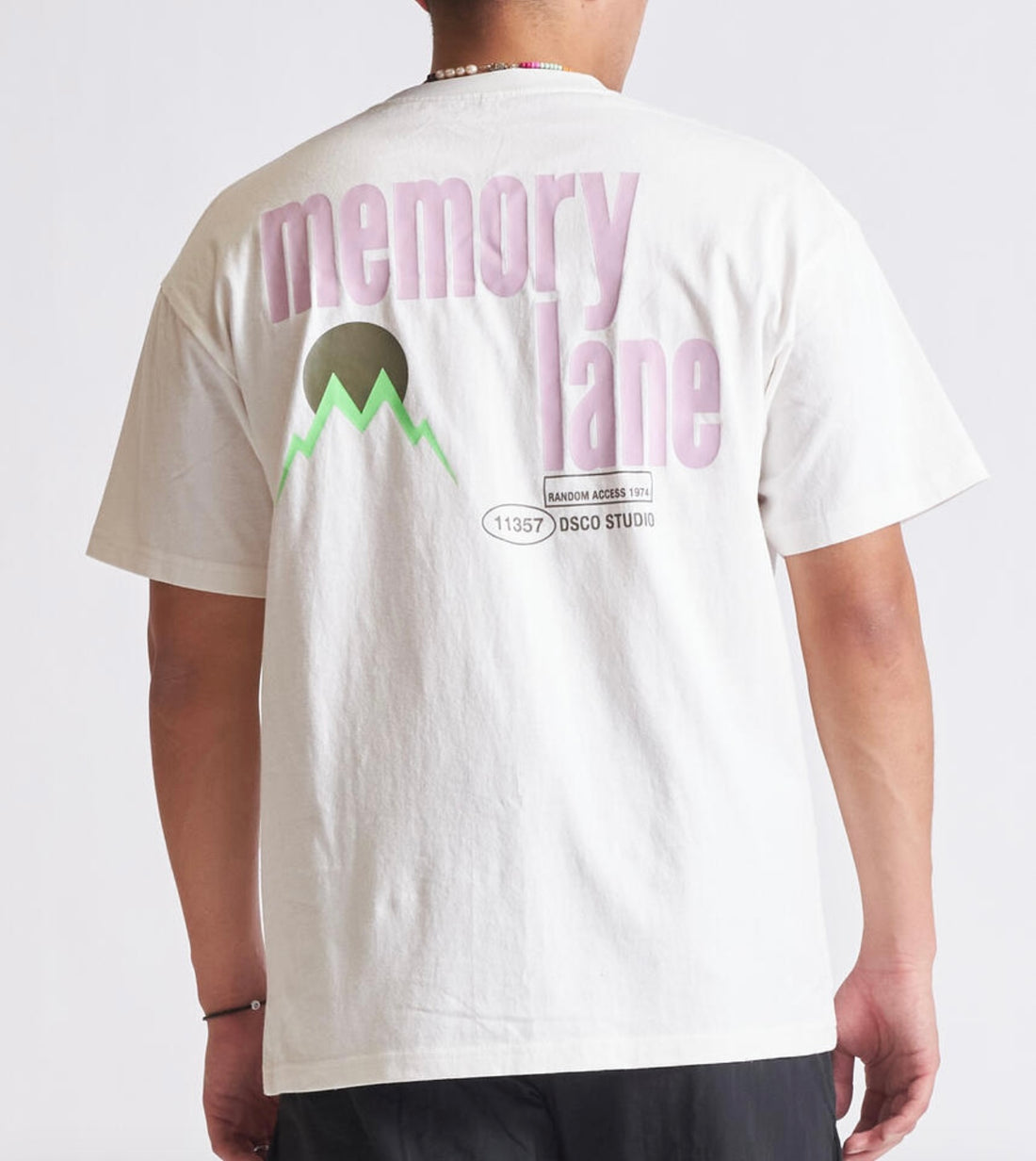 Memory Lane Lower Case Tee (Bone)