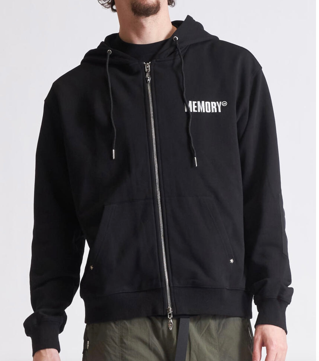 Memory Lane Mount M Zip Hoodie (Black)