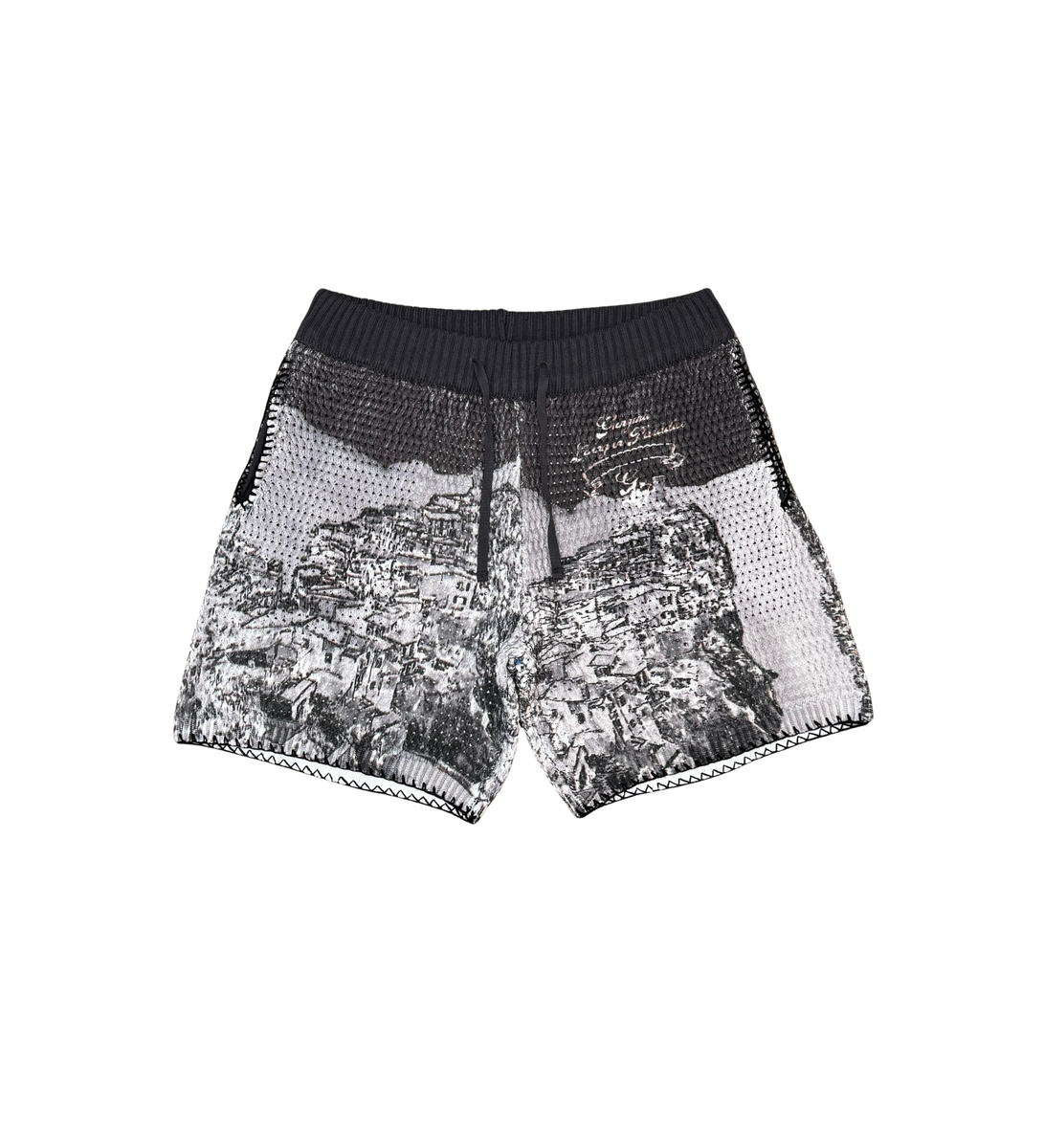 GUNZINII button down short set (GZ413-414-BLK)