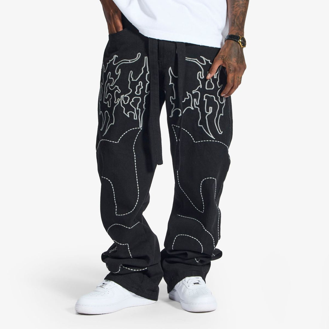 Gala SNIPER RELAXED FIT JEANS (BLACK) (G-FALL-25-050)