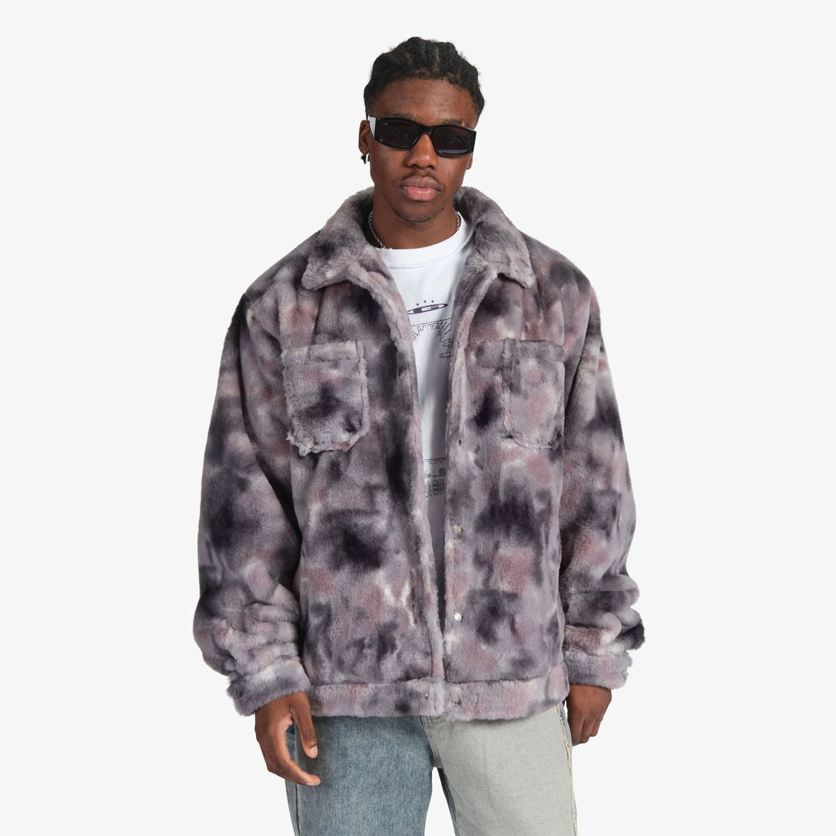 GALA FAUX FUR JACKET (G-HOL-25-037) – Thredz Clothing Nashville