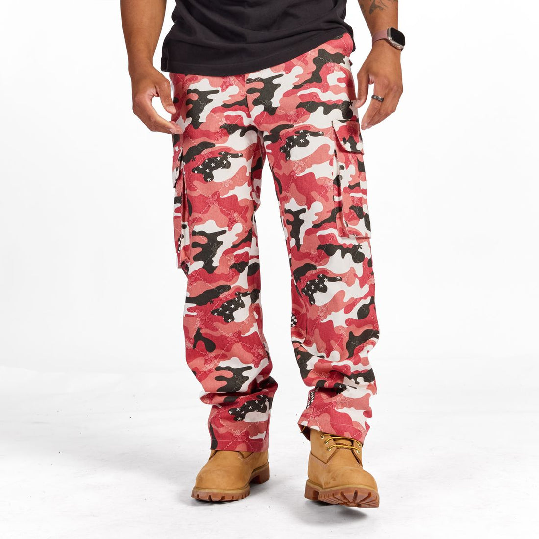 SugarHill "KOSOVO" CARGO PANTS (RED CAMO) (SH25-HOL-67)
