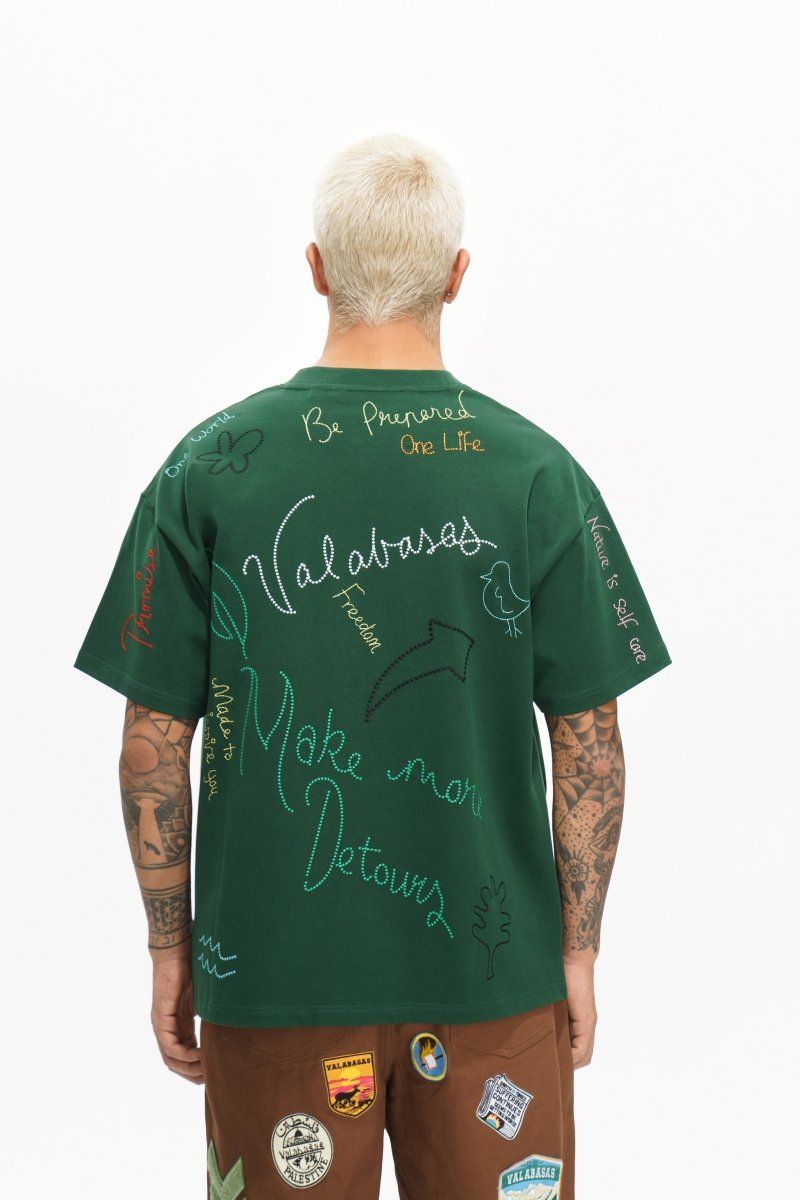 VALABASAS Trailborn Dark Green Tee (Trailborn-Dark-Green-Tee)