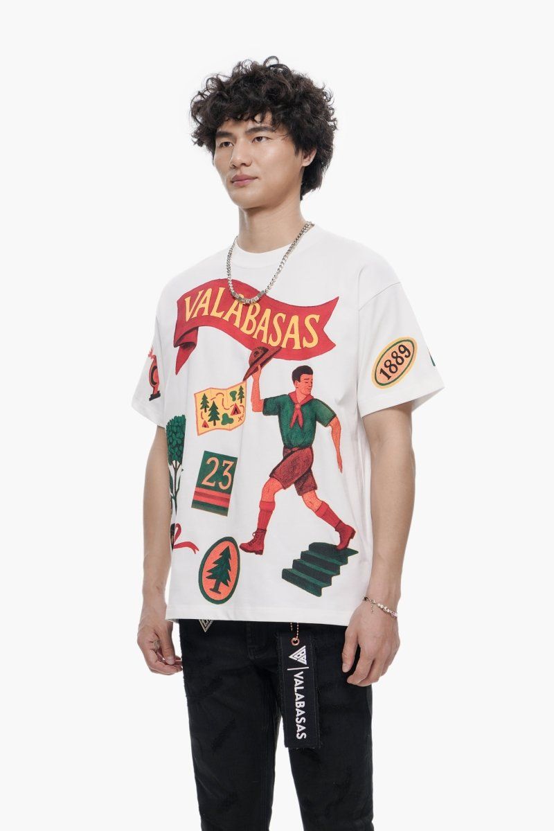 VALABASAS Latitude Tee White (Latitude-Tee-White)