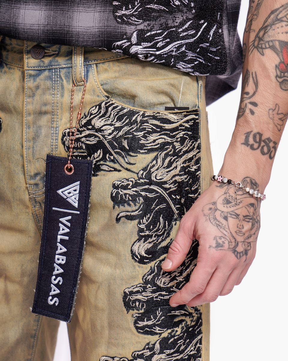 VALABASAS TSUKI" DENIM SHORTS (VLBS-VSH1-1022)