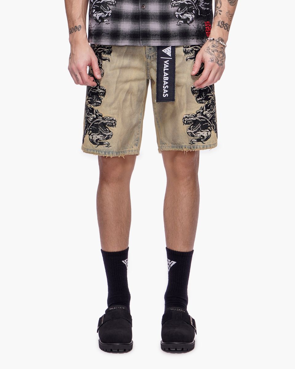 VALABASAS TSUKI" DENIM SHORTS (VLBS-VSH1-1022)
