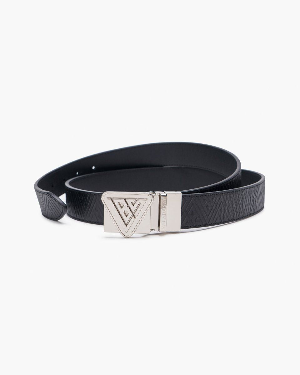 VALABASAS SAIR" Black Leather Belt (-Sair-Black-Leather-Belt)
