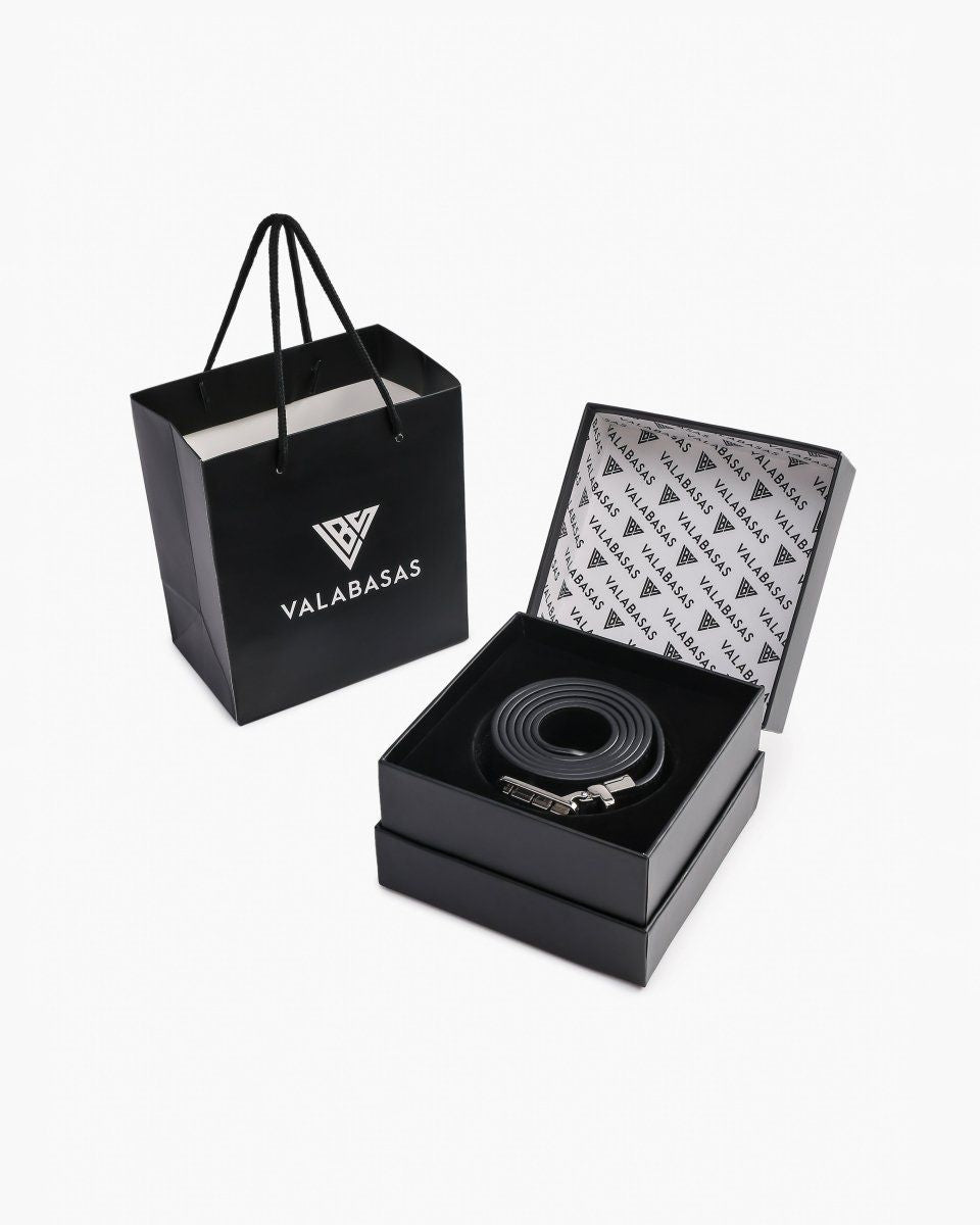 VALABASAS SAIR" Black Leather Belt (-Sair-Black-Leather-Belt)