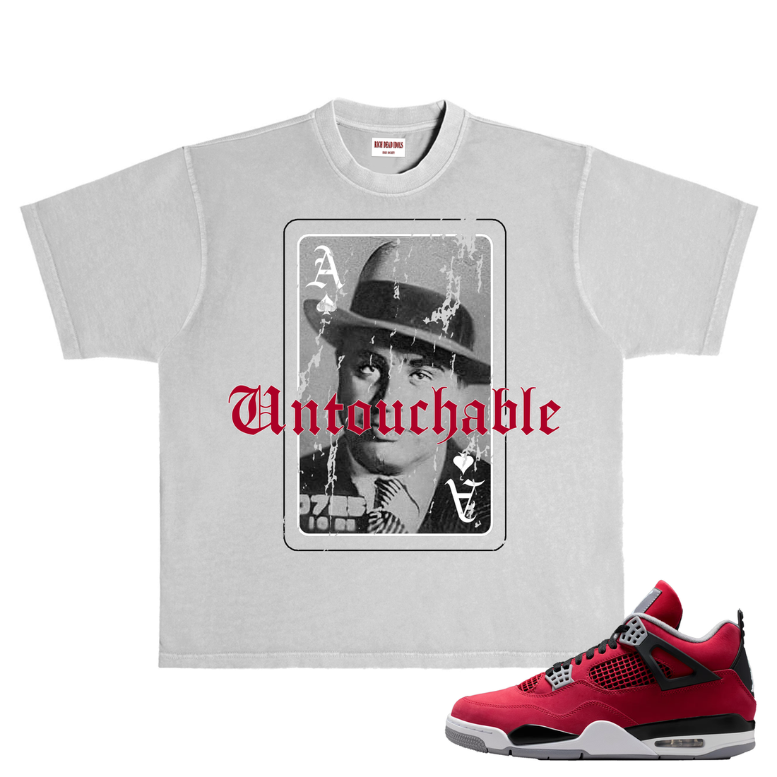 RICH DEAD IDOLS THE UNTOUCHABLE AL CAPONE" T-SHIRT GREY