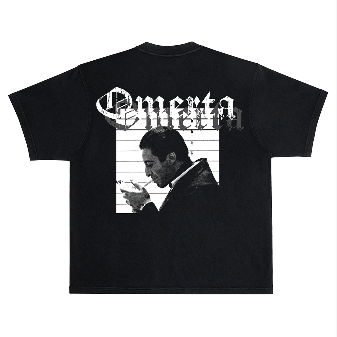 RICH DEAD IDOLS MICHAEL CORLEONE" T-SHIRT BLACK AND WHITE