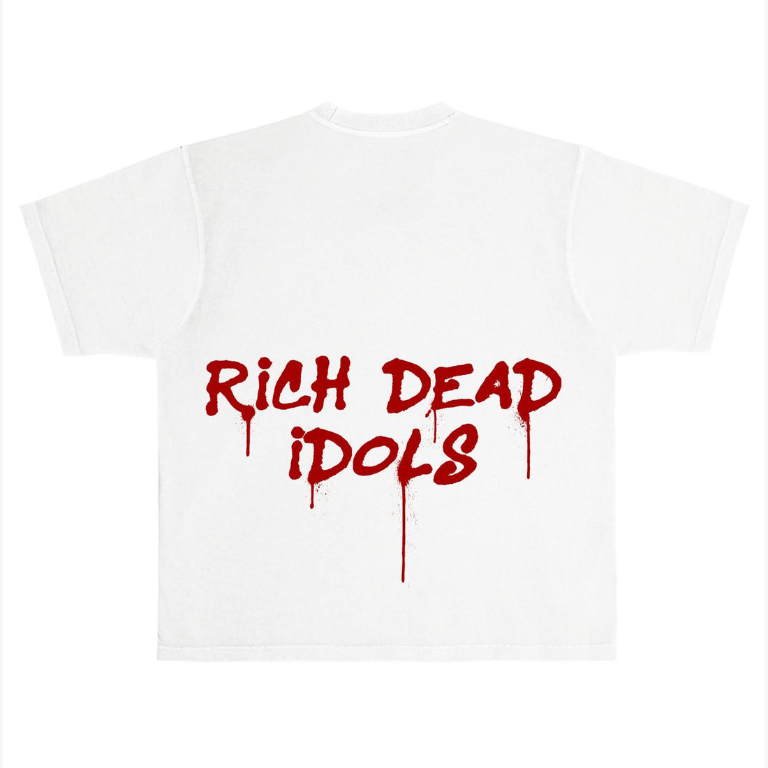 RICH DEAD IDOLS CHASE BANK" T-SHIRT WHITE