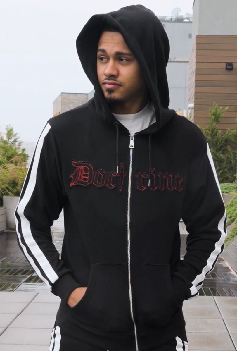 Doctrine DOUBLE STRIPPED JOGGING SUIT