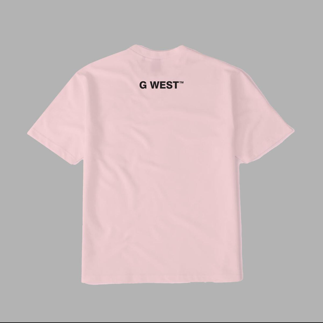 G West Newspaper Front Graphic Tee - PINK/PURPLE