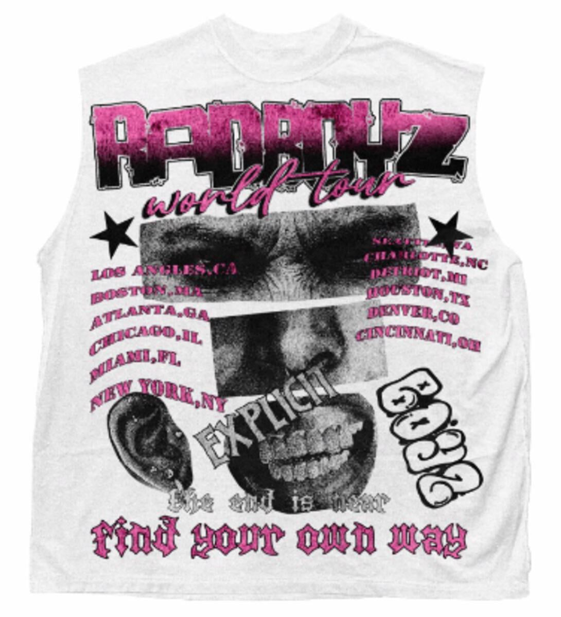 RADBOYZ  WORLD TOUR (RB-KT-054) Cut off Tee