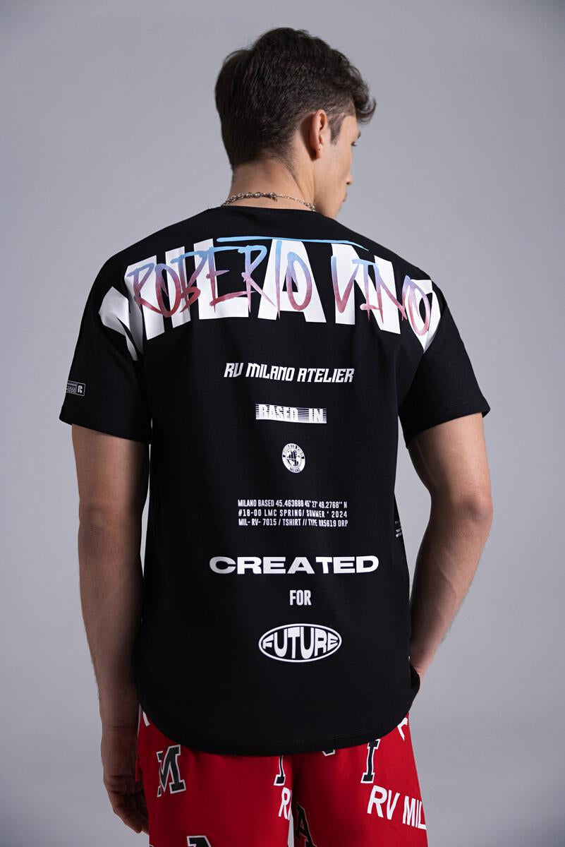 Roberto Vino Milano Future T-shirt (RVT-US-03-BLACK-S)