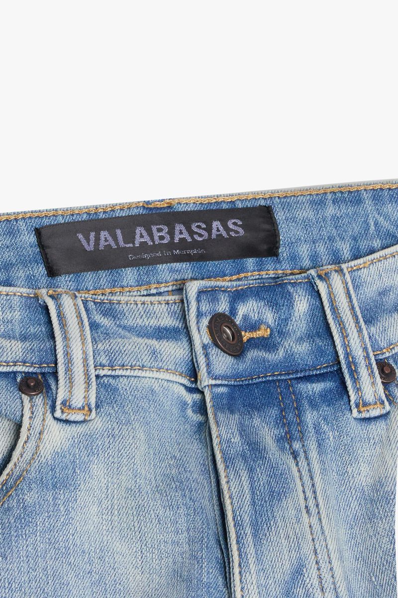 VALABASAS "MR. FLEX" LIGHT WASH 4 WAY STRETCH SKINNY JEAN (VLBS-VJ1-002)