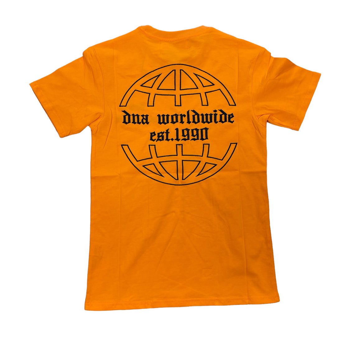 DNA Worldwide Embroidered Orange/Black Tee