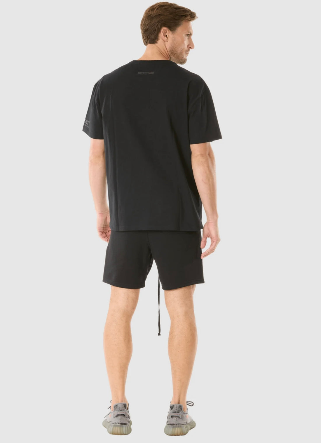 G WEST MENS LIFESTYLE PREMIUM SWEAT SHORT Set - JET BLACK