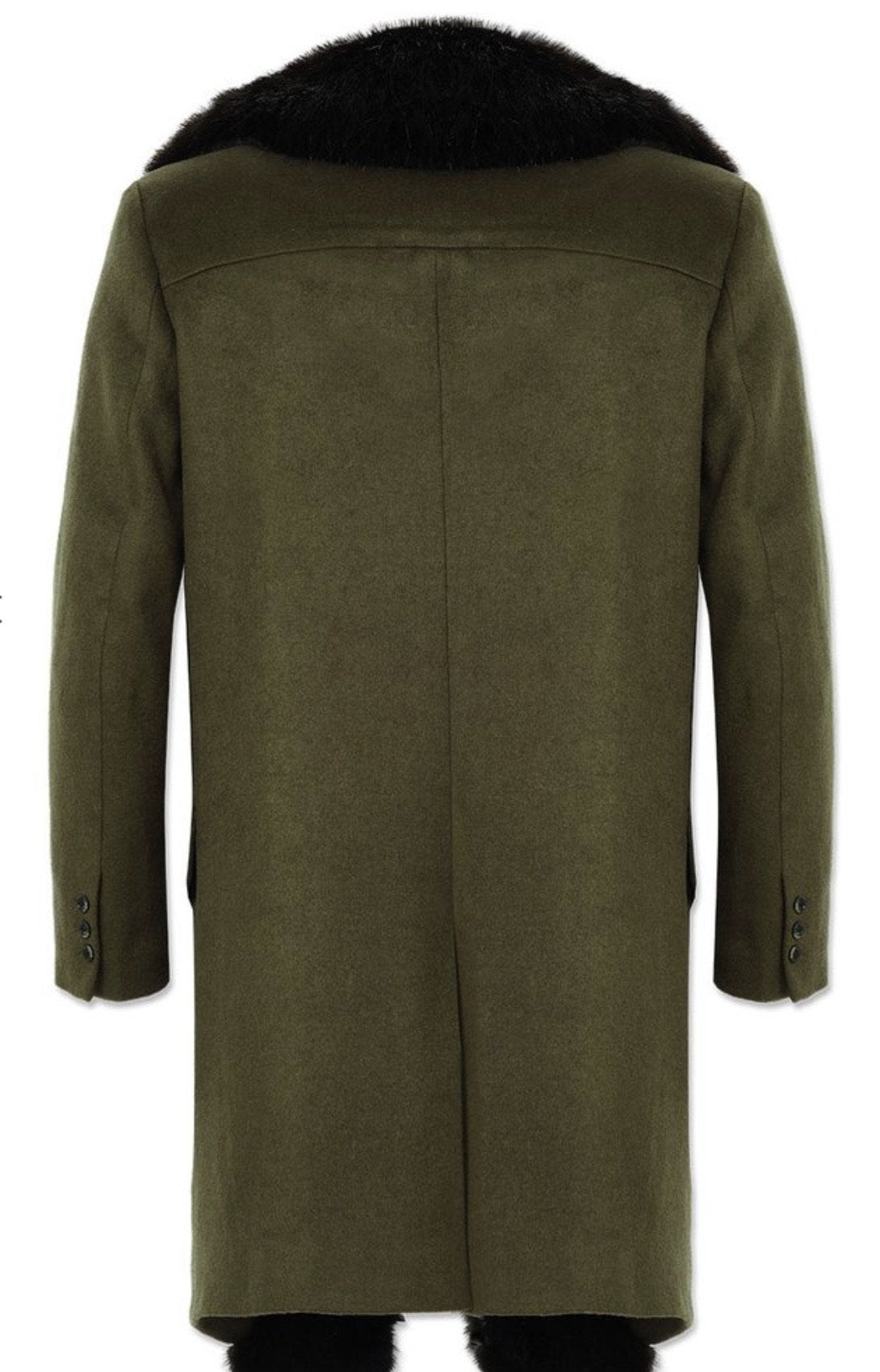 Men’s Pea Coat (Olive)