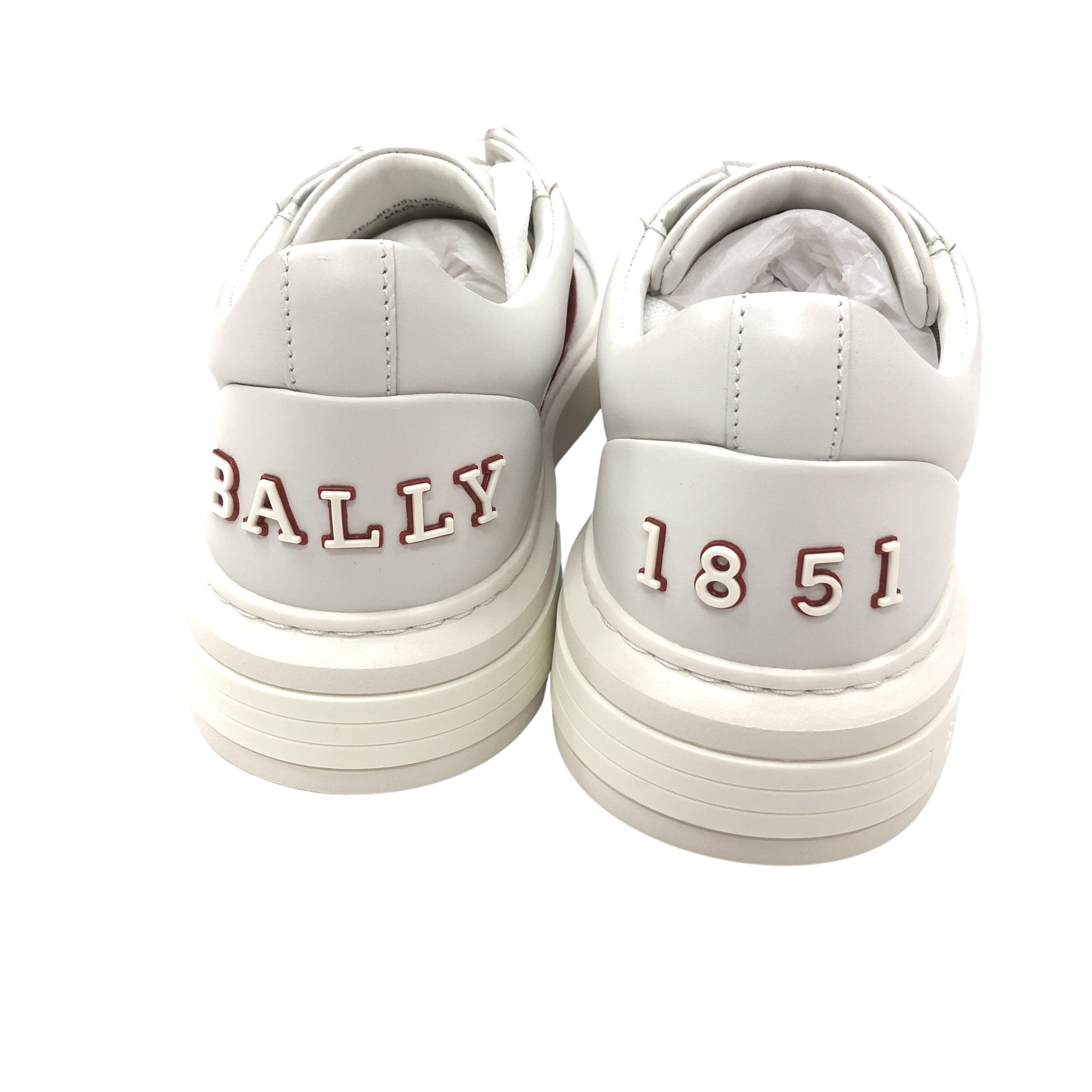 Bally Melys Sneaker In White Leather Sneakers – Thredz